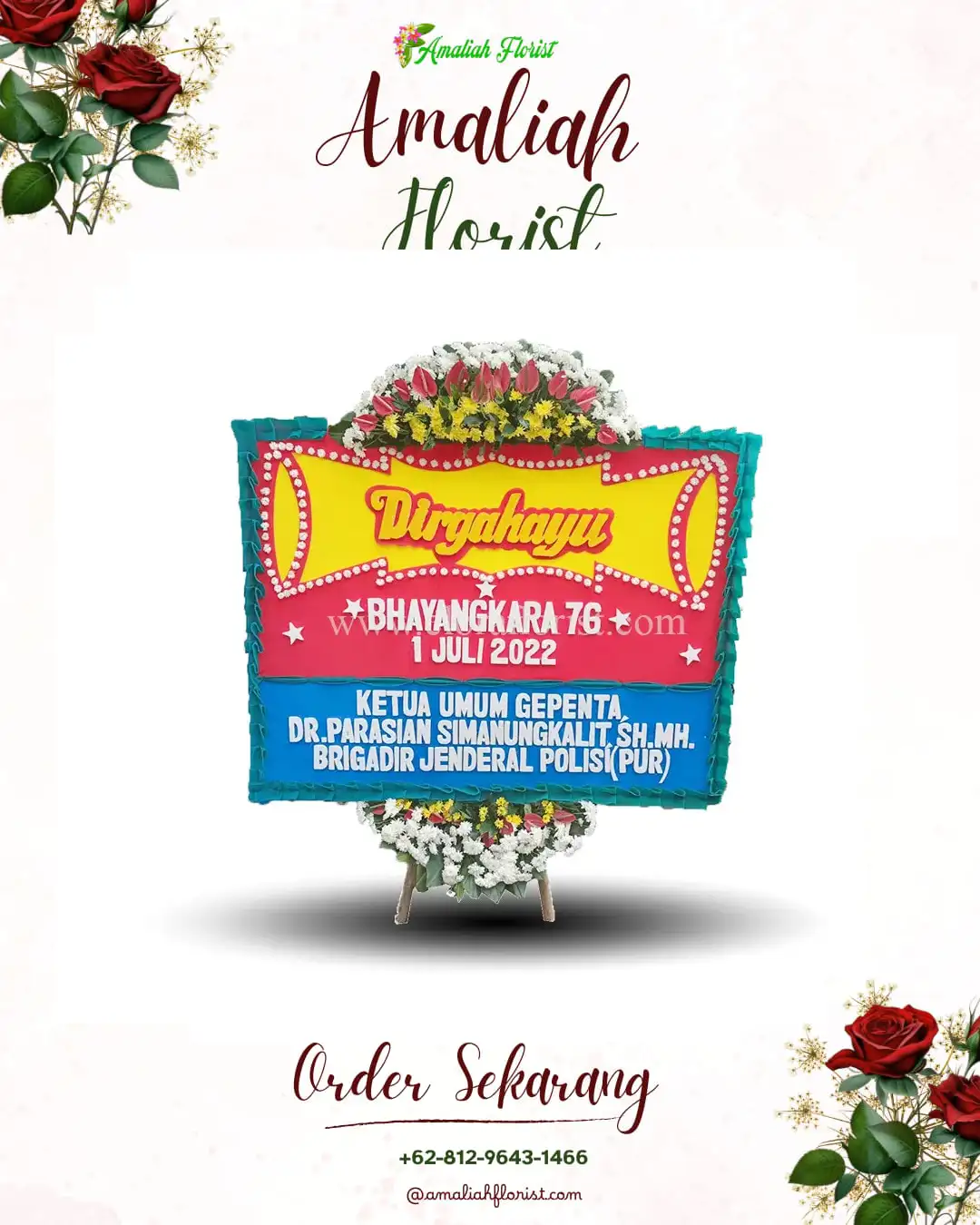 Papan Bunga HUT Ulang Tahun Setia Bhakti